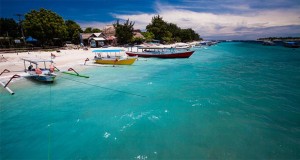 Ilustrasi pantai Gili Trawangan Lombok, salah satu tempat wisata di Indonesia favorit anak muda (foto : tommyschultz.com)