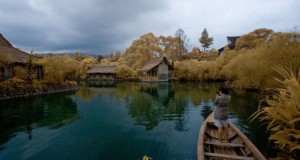 Ilustrasi tempat wisata kuliner Sapu Lidi Bandung diantara danau dan persawahan (foto : sapulidisawah.com)